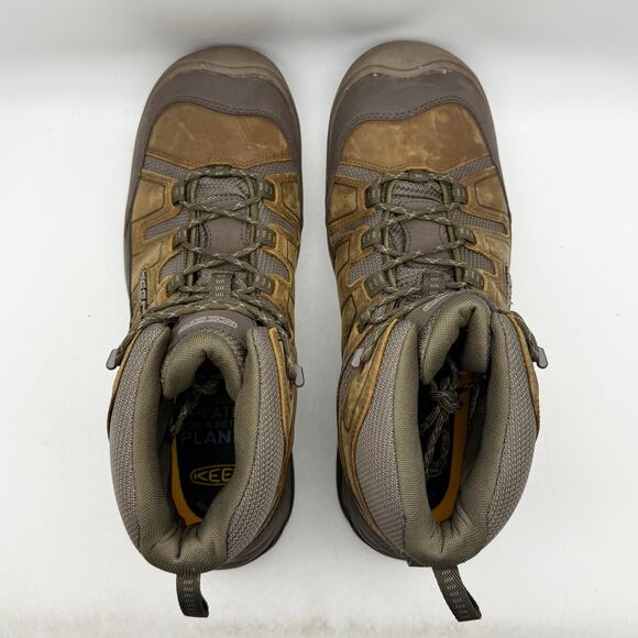Keen Mens Circadia Mid Hiking Boots US 14 EU 47.5 Brown Leather Waterproof NWOB main image 9